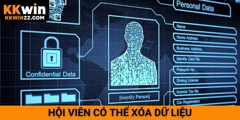 Hội viên có thể xóa dữ liệu